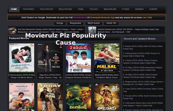 Movierulz Plz Popularity Cause