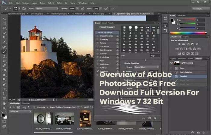 Overview of Adobe Photoshop Cs6 Free Download Full Version For Windows 7 32 Bit