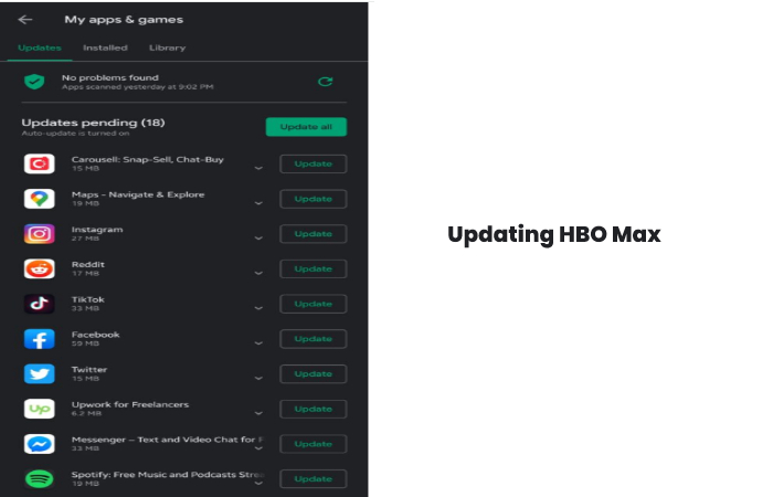 Updating HBO Max