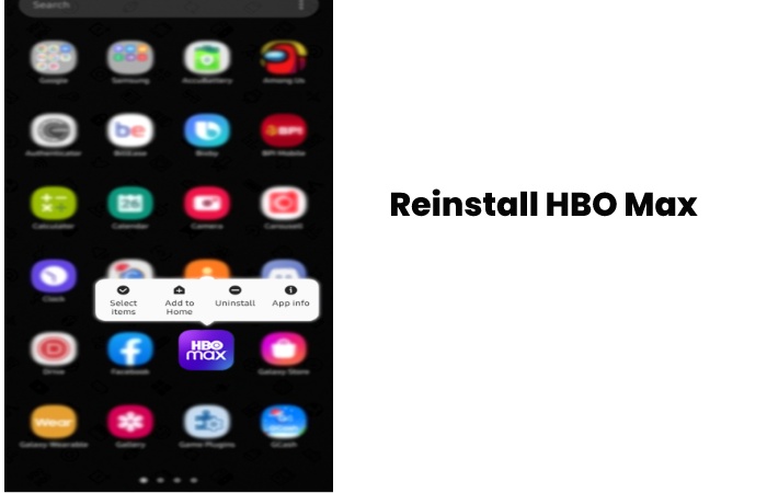 Reinstall HBO Max