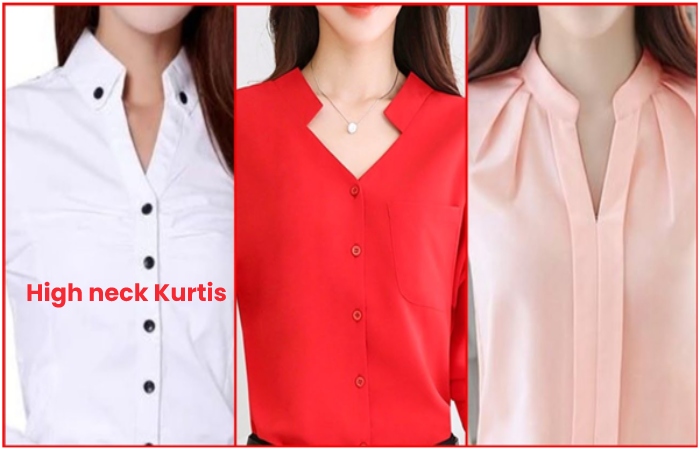 High neck Kurtis