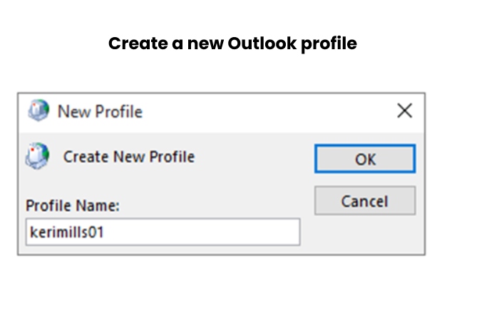 Create a new Outlook profile