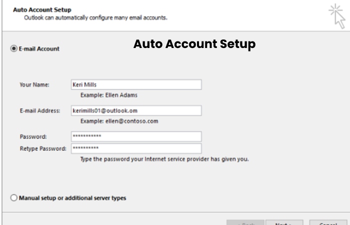 Auto Account Setup