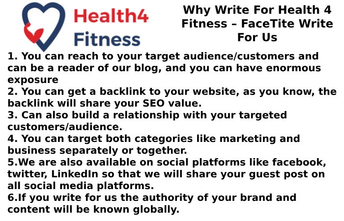 why write for us Health4fitness 