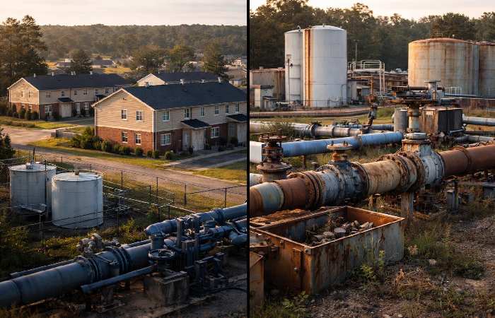 Water supply systems at Tarawa Terrace and Hadnot Point