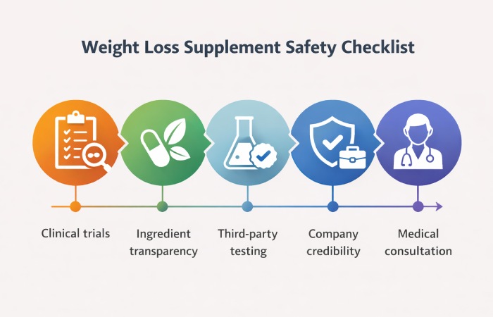 Checklist for evaluating weight loss supplements safely